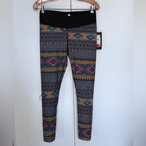 Burton Women’s Geometric Pattern Leggings Long John’s- Black, Gold, Blue, Red